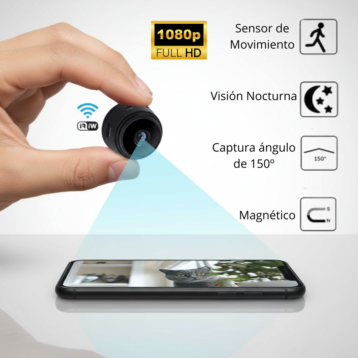 VIGIAPRO A9 - Cámara Espía Mini, tener ojos donde no puedes estar!